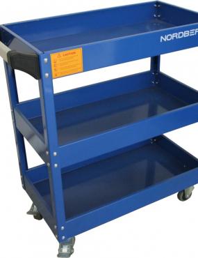 Тележка инструментальная открытая 3 полки NORDBERG T1
